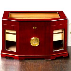 Prestige "The Chancellor" Glass Top Cigar Humidor 300 Ct